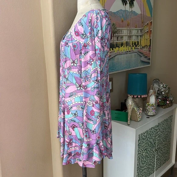 Dolls Kill Sugar Thrillz Psychedelic Disco Dress NWT - Picture 4 of 6